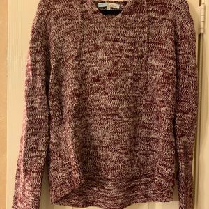 Cecico Maroon and White Hoodie Sweater